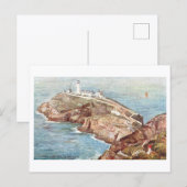 Vintage Stack Lighthouse, Holyhead, Wales Briefkaart (Voorkant / Achterkant)