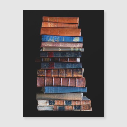VIntage Stack of Old Books Postcard (Voorkant)