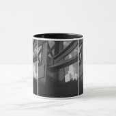 Vintage stalen bouw hoogbouw architectuur mok (Midden)