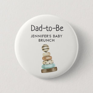 Vintage Stapel Speelgoed Baby Shower/Brunch voor d Ronde Button 5,7 Cm