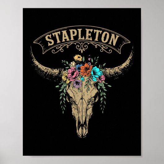 Vintage Stapleton Last Name Personalized Stapleton Poster (Voorkant)