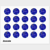 Vintage Stars Ets Sticker Bedankt (Vel)
