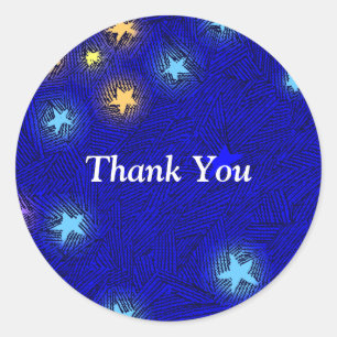 Vintage Stars Ets Sticker Bedankt