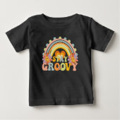  Vintage Stay Groovy Flower Power Tee (Voorkant)