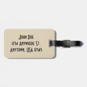 Vintage Steam Engine Bagagelabel (Achterkant horizontaal)