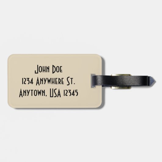 Vintage Steam Engine Bagagelabel (Achterkant horizontaal)