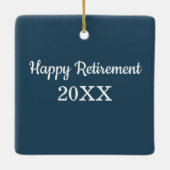 Vintage Steam Locomotive In Moonlight Keramisch Ornament (Achterkant)