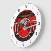Vintage Steam Train Wheels Grote Klok (Hoek)