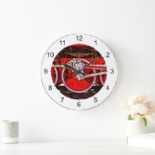 Vintage Steam Train Wheels Grote Klok (Huis)