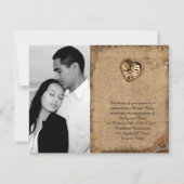 Vintage Steampunk Bride Wedding Verloving Kaart (Voorkant)