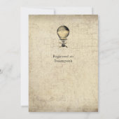 Vintage Steampunk Bruiloft | Victoriaans Industrië Kaart (Achterkant)