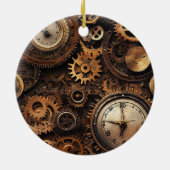 Vintage Steampunk Christmas Ornament (Achterkant)