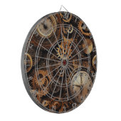 Vintage Steampunk Dartboard Dartbord (Voorkant Links)