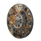 Vintage Steampunk Dartbord (Voorkant Rechts)