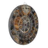 Vintage Steampunk Dartbord (Voorkant Links)