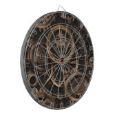 Vintage Steampunk Dartbord (Voorkant Links)