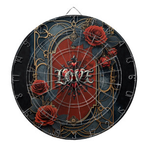 Vintage steampunk elegantie klokwerk Rozen van de Dartbord