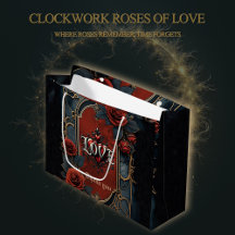 Vintage steampunk elegantie klokwerk Rozen van de 
