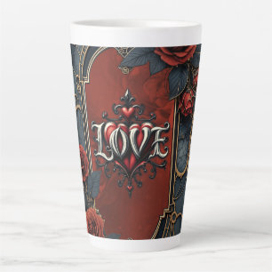 Vintage steampunk elegantie klokwerk Rozen van de Latte Mok