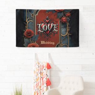 Vintage steampunk elegantie klokwerk Rozen van de Spandoek