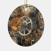 Vintage Steampunk Kerst Ornament (Links)