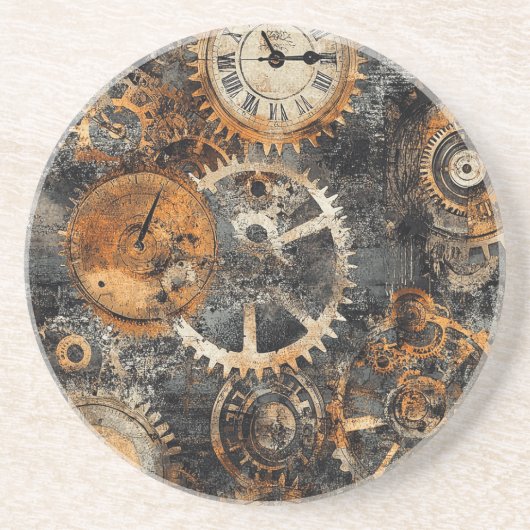 Vintage Steampunk Onderzetter (Voorkant)