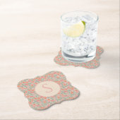 Vintage Steampunk Oude Slot Sleutel Rode Klaproos Kartonnen Onderzetters (Insitu)