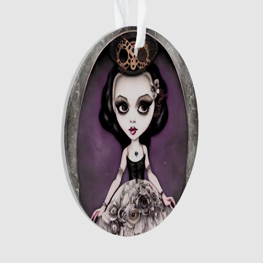 Vintage Steampunk Princess Doll Ornament (voorkant)