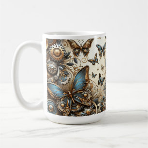 Vintage Steampunk Vlinders  Koffiemok