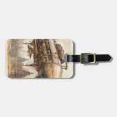 Vintage Steampunk Zeppelin (12) Bagagelabel (Voorkant horizontaal)