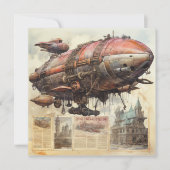 Vintage Steampunk Zeppelin (9) (Voorkant)