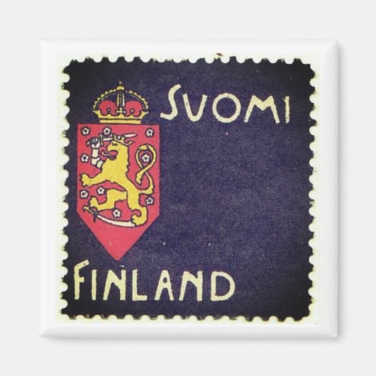 Vintage stempel - Finland Magneet (Voorkant)
