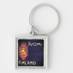 Vintage stempel - Finland Sleutelhanger