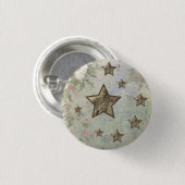Vintage Sterne Ronde Button 3,2 Cm (Voorkant /achterkant)