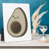 Vintage stijl Avocado tekening Fotoplaat (Zijkant)