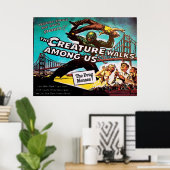 Vintage Stijl, Bedreiging, Nepbioscoop Poster (Thuiskantoor)