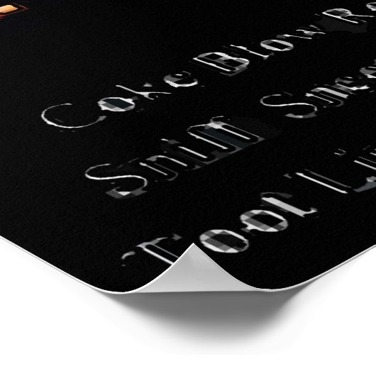 Vintage Stijl, Bedreiging, Nepbioscoop Poster (Hoek)