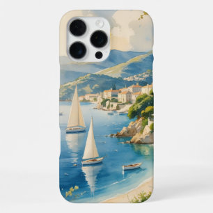 Vintage Stijl Cote D'Azur Franse Reizen iPhone 16 Pro Max Hoesje