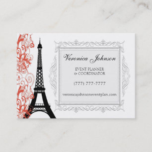 Vintage stijl Eiffeltoren Parijs Visitekaartje