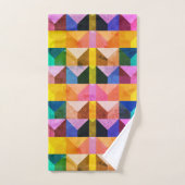 Vintage stijl, geometrisch driehoek ontwerp bad handdoek (Handdoek)