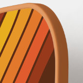 Vintage Stijl Gestreept met Naam Pickleball Paddle (Links Detail)