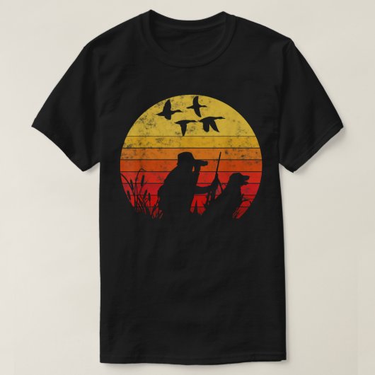Vintage stijl Grappige Eend Jacht T-shirt (Design voorkant)