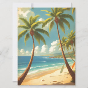 Vintage stijl Hawaiaanse reis Aloha uit Hawaï Kaart