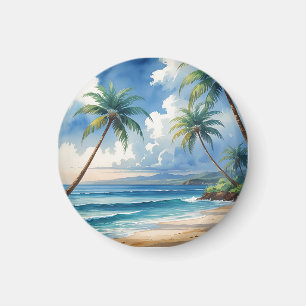 Vintage stijl Hawaiaanse reis Aloha uit Hawaï Magneet