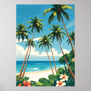 Vintage stijl Hawaiaanse reis Aloha uit Hawaï Poster