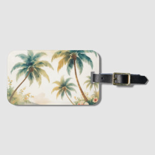Vintage stijl Hawaiaanse reis Honolulu Bagagelabel