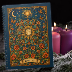 Vintage Stijl Hemels Botanisch Notitieboek
