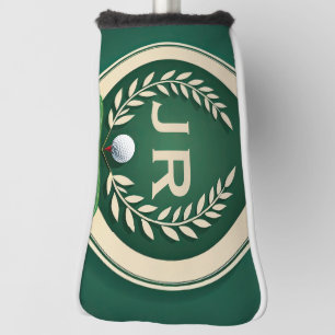 Vintage stijl heraldiek embleem aangepaste naam iv golfheadcover
