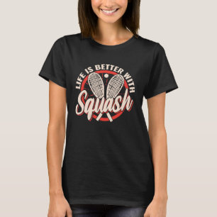 vintage stijl Het leven is beter met Squash voor h T-shirt
