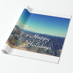 Vintage stijl landschapsfotografie cadeaupapier